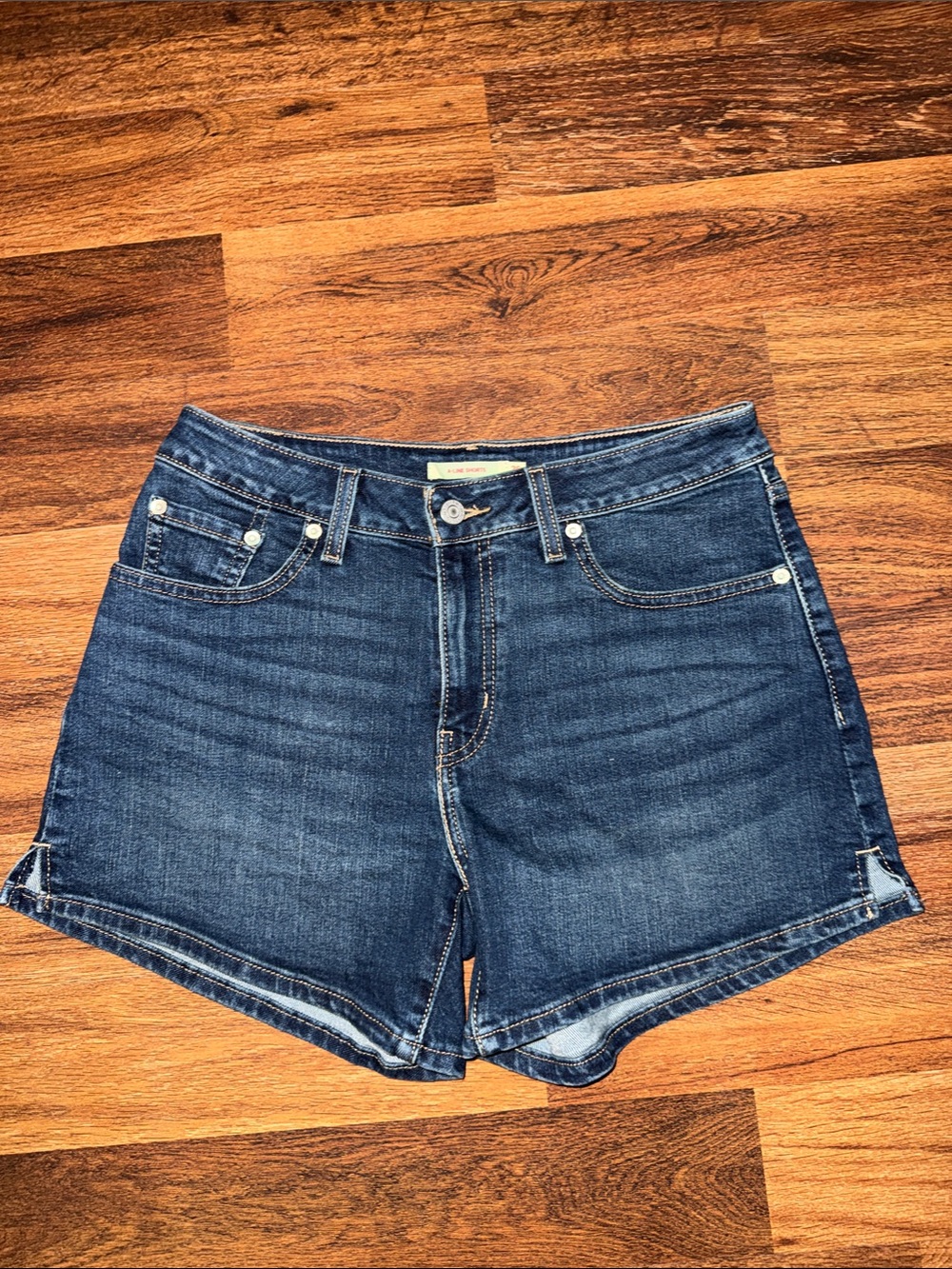 Levi's Dark Blue A- Line Denim Women's Shorts